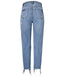 Irregularity Tassel Women's Jeans Straight Pants Slim High Waist Jeans